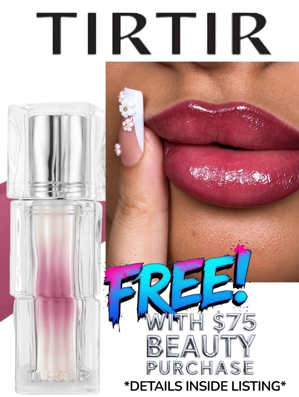 Tirtir Mauve Blush Long Wear Lip Plumping Glow Lip Tint
